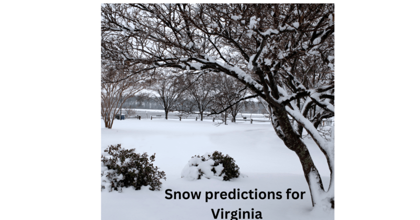 Snow predictions for Virginia 2023-2024